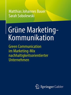 cover image of Grüne Marketing-Kommunikation